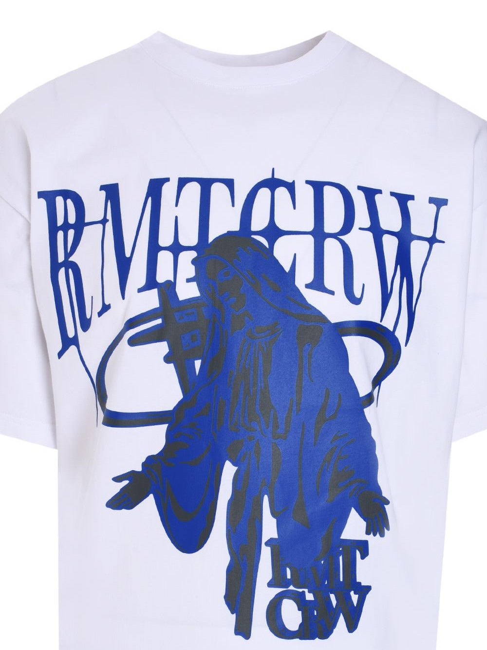 Wide fit shining logo tee shirt