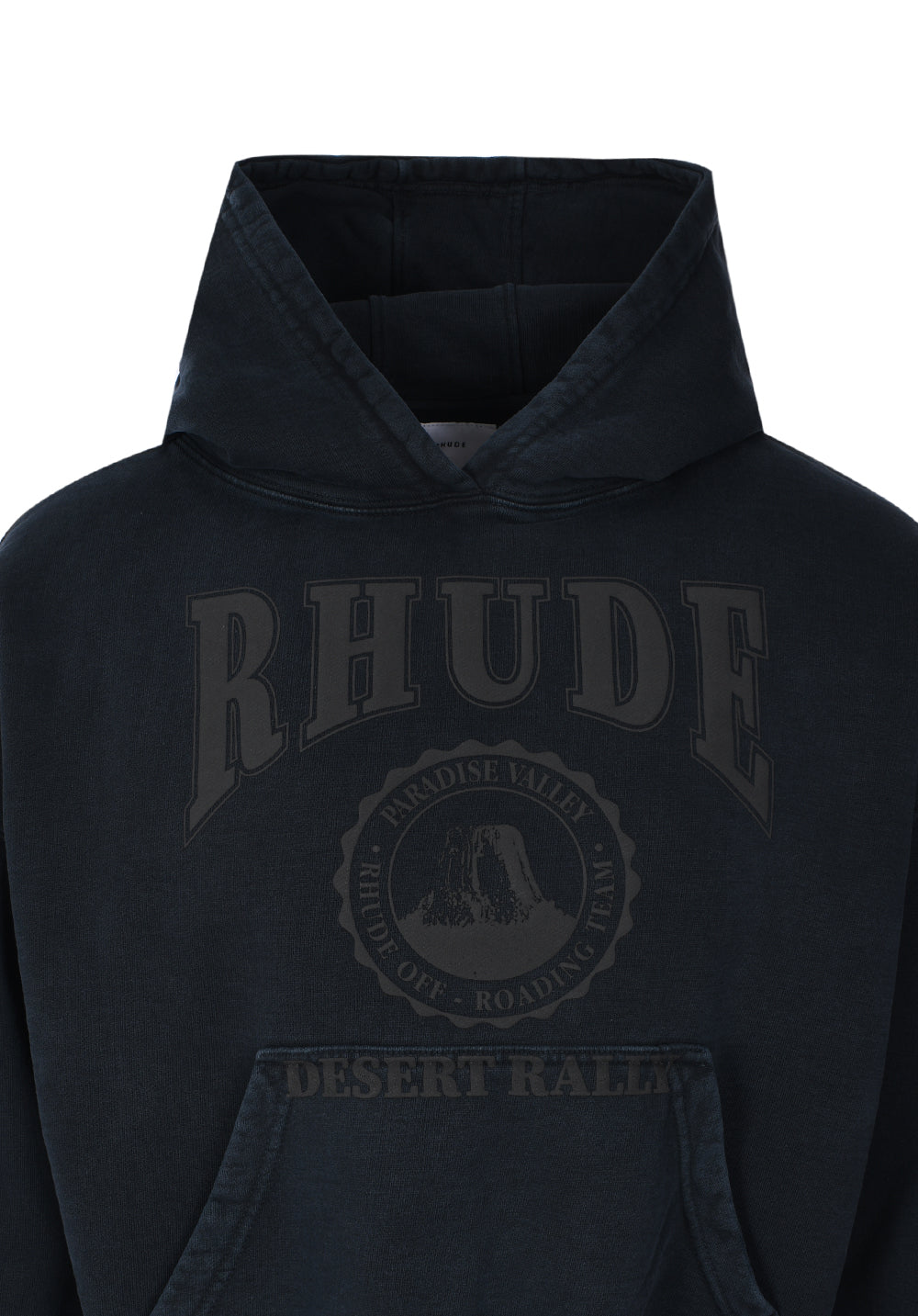 RHUDE CLOTHING,Sweatshirts Black Desert Valley cotton hoodie