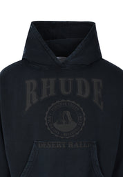 RHUDE CLOTHING,Sweatshirts Black Desert Valley cotton hoodie