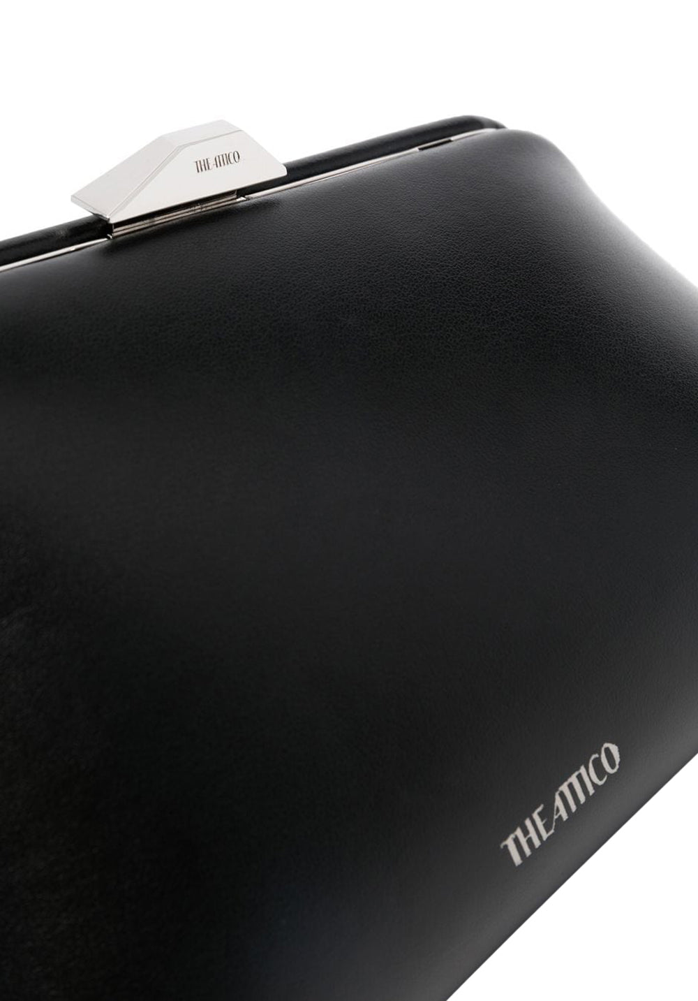 The Attico Midnight leather clutch bag