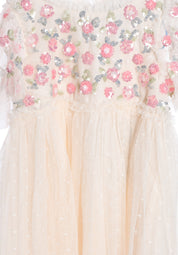 SHIMMER DITSY BODICE KIDS DRESS