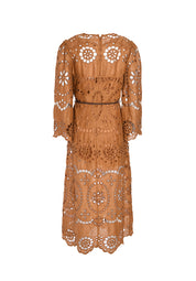 POP EMBROIDERED MIDI DRESS