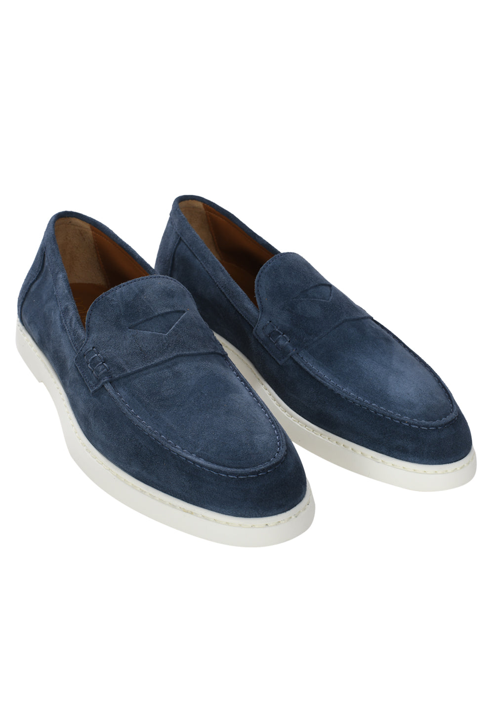 Doucal's penny-slot suede loafers