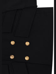 Balmain kids blazer nero bambina
