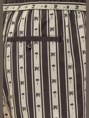 Palm angels pa monogram striped shorts