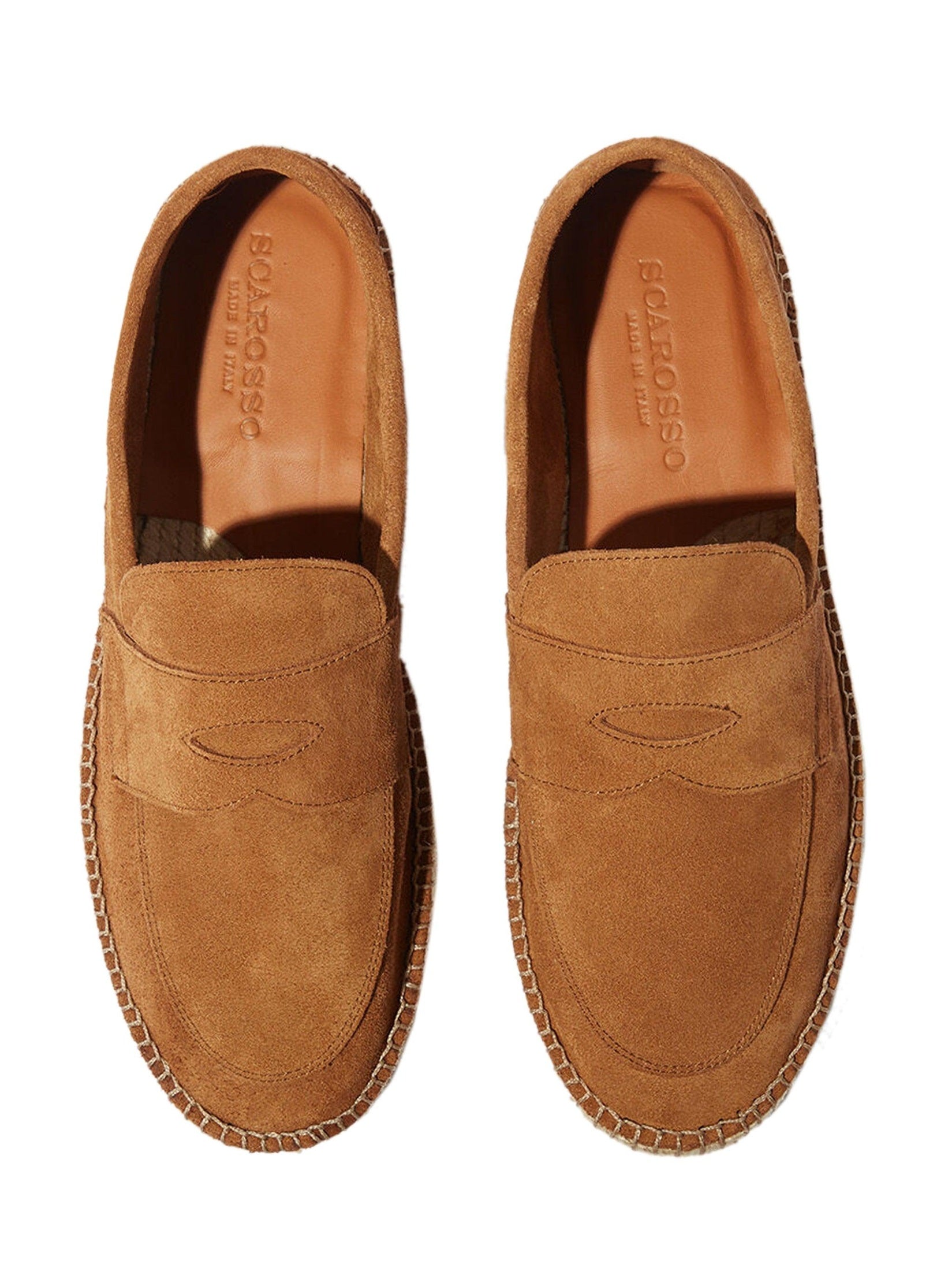 Diego grey suede penny espadrilles