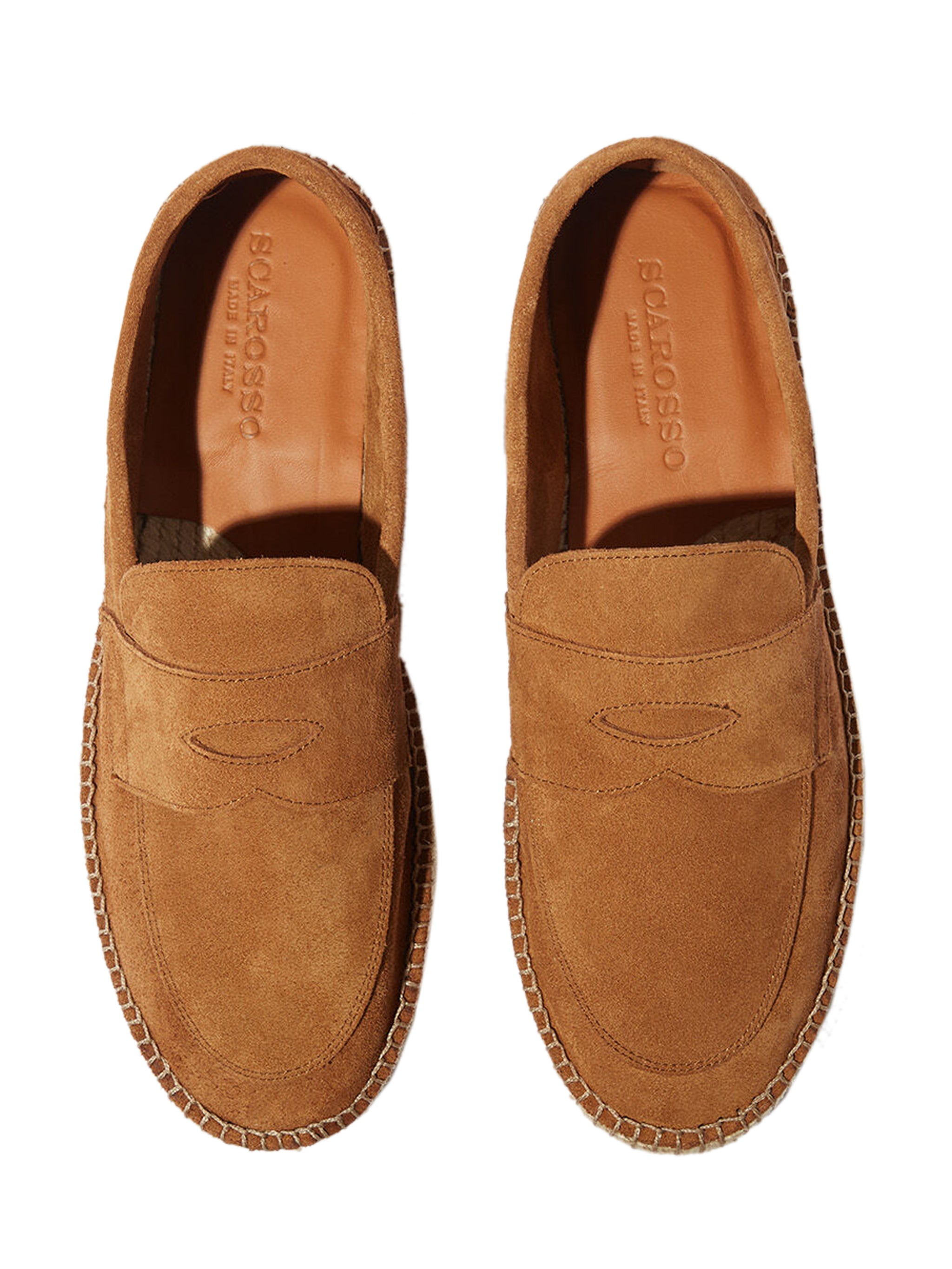 DIEGO GREY SUEDE PENNY ESPADRILLES