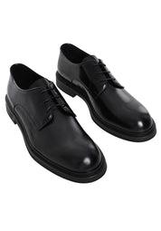 Emporio Armani panelled 35mm lace-up derby shoes