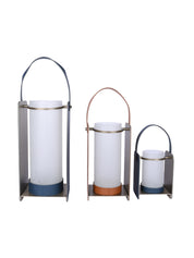 Lumen Lantern White Frosted Glass