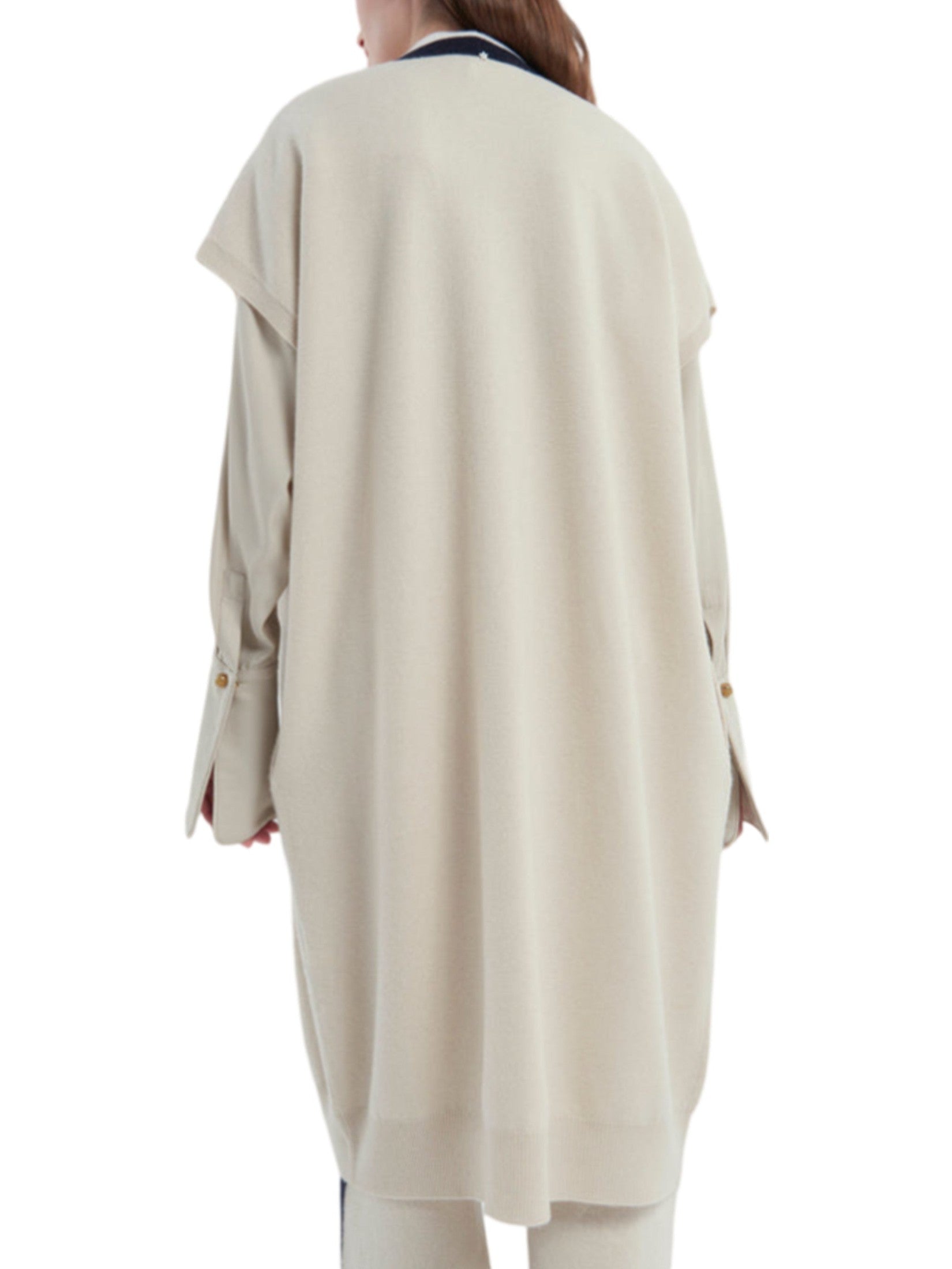 Luxury wool, cashmere & silk knit cardigan