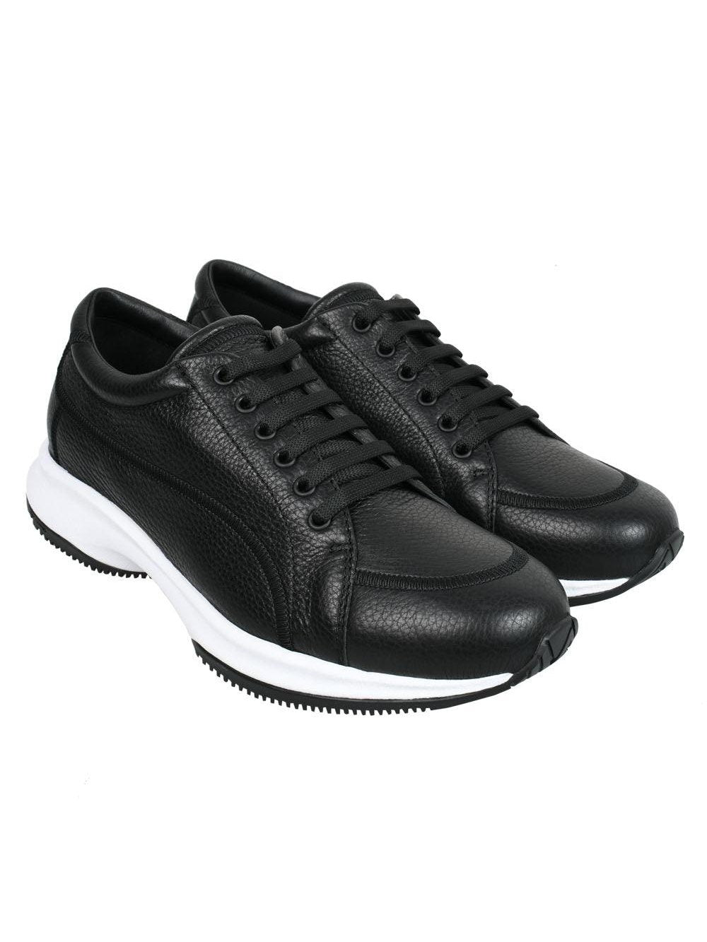 GIORGIO ARMANI  Share Deerskin and leather sneakers حذاء رياضي 
