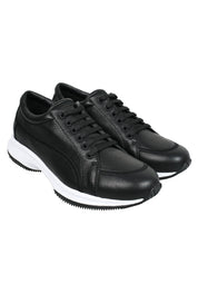 GIORGIO ARMANI  Share Deerskin and leather sneakers حذاء رياضي 