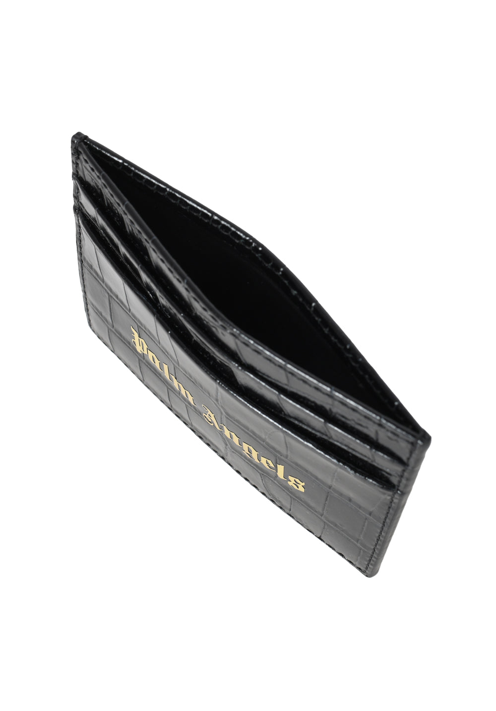 Palm Angels Black Logo Card Holder محفظة 