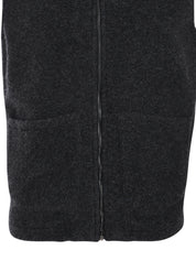 GILET 2 PKT ZIP MIXED WOOL