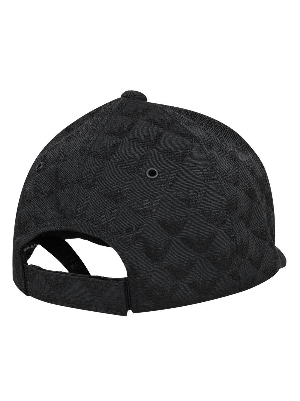 Emporio armani logo print cap