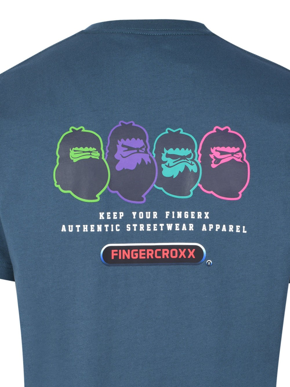 Men keep your fingerx t-shirt in dark blue