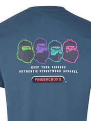 Men keep your fingerx t-shirt in dark blue