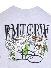 Volume logo flower tee shirt