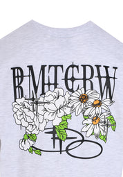 VOLUME LOGO FLOWER TEE SHIRT