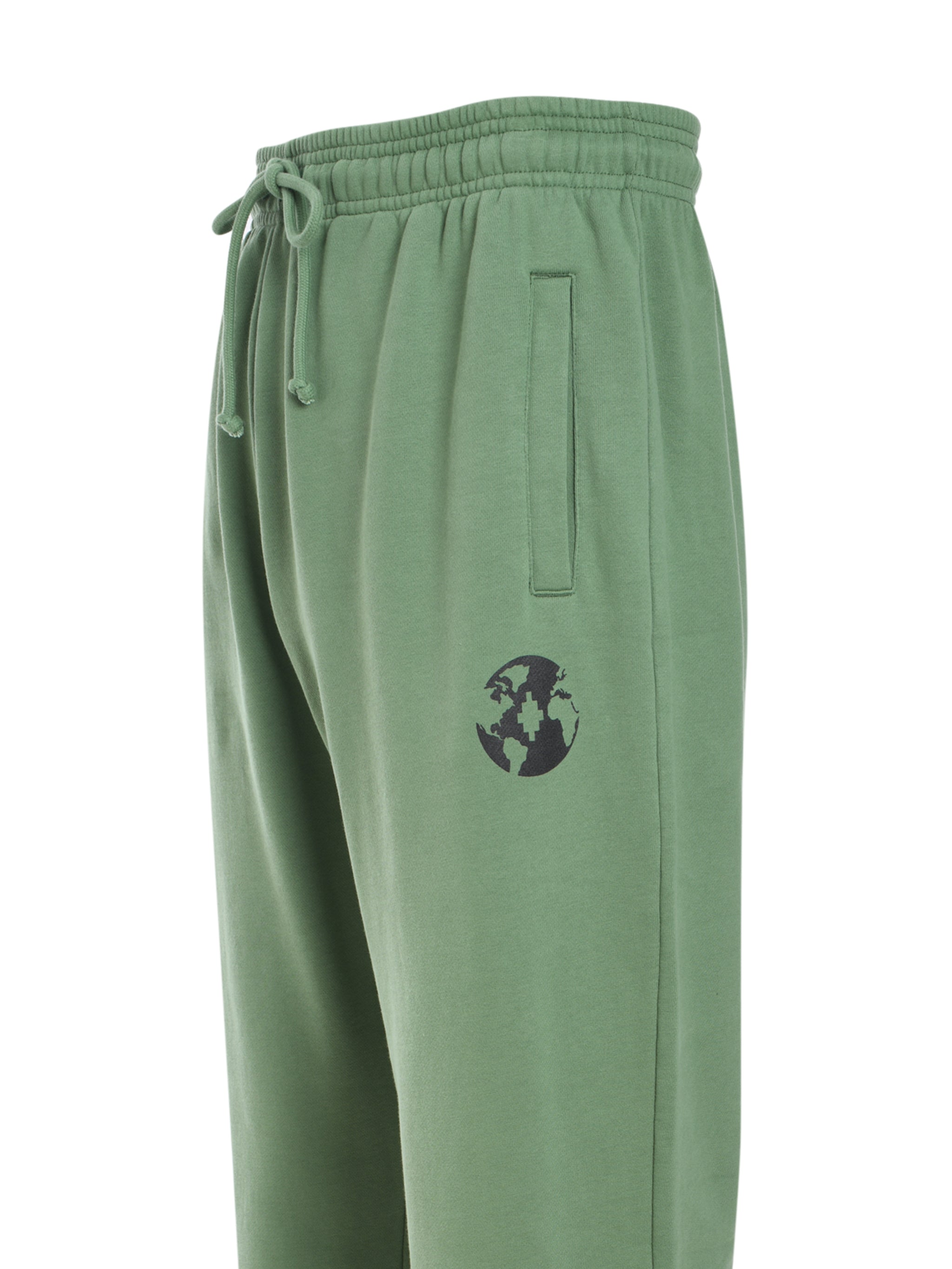 COUNTY GLOBE BAGGY SWEATPANTS DEEP GREEN