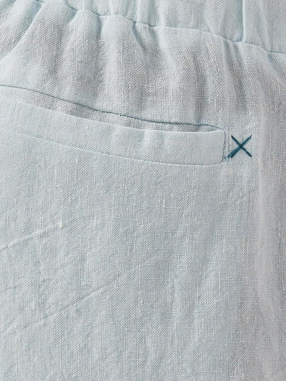 Linen drawstring trousers
