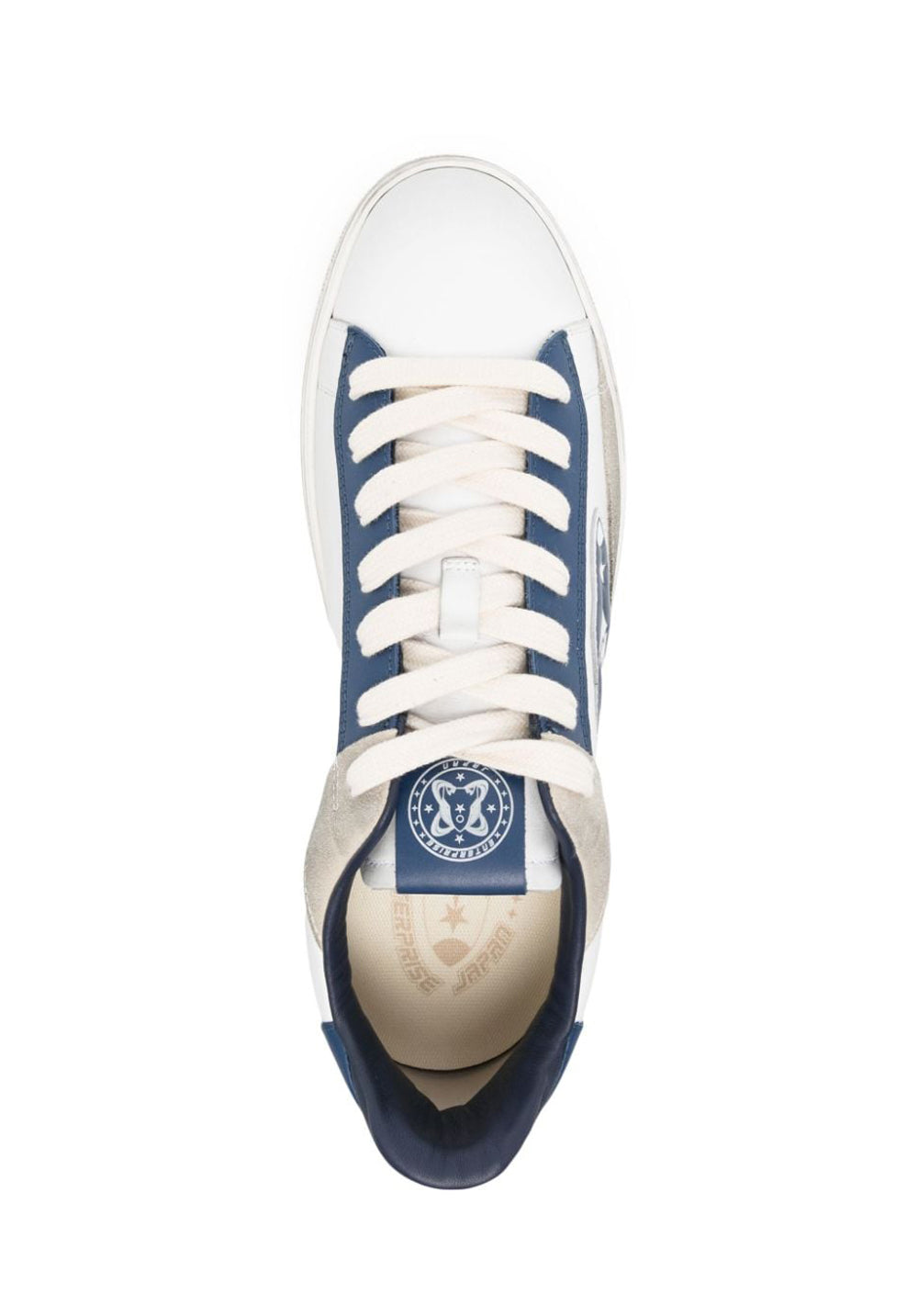 ENTERPRISE JAPAN EJ JUPITER ROCKET WHITE & BLUE SNEAKERS