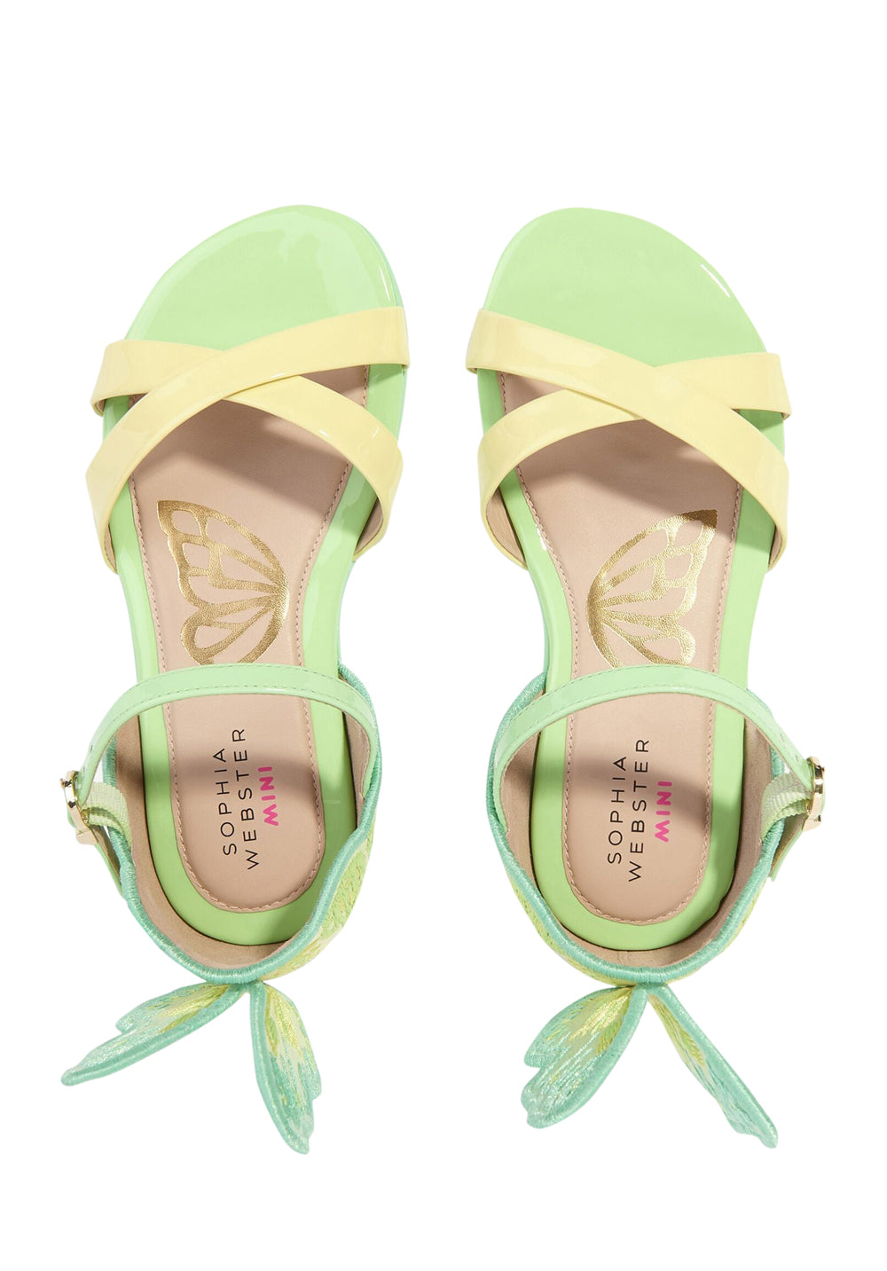 Sophia Webster Mini butterfly-motif leather sandals