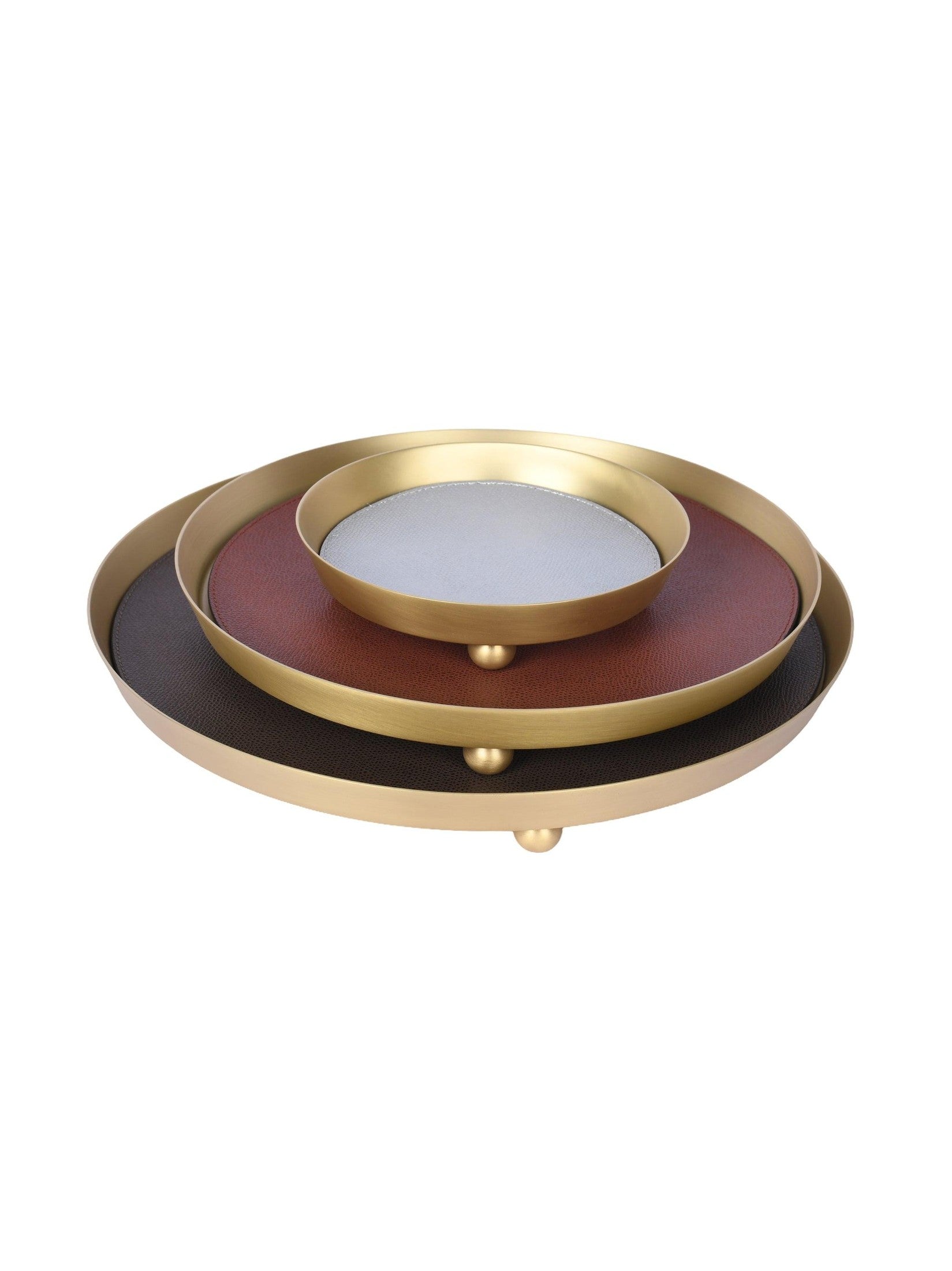Monza valet trays round large