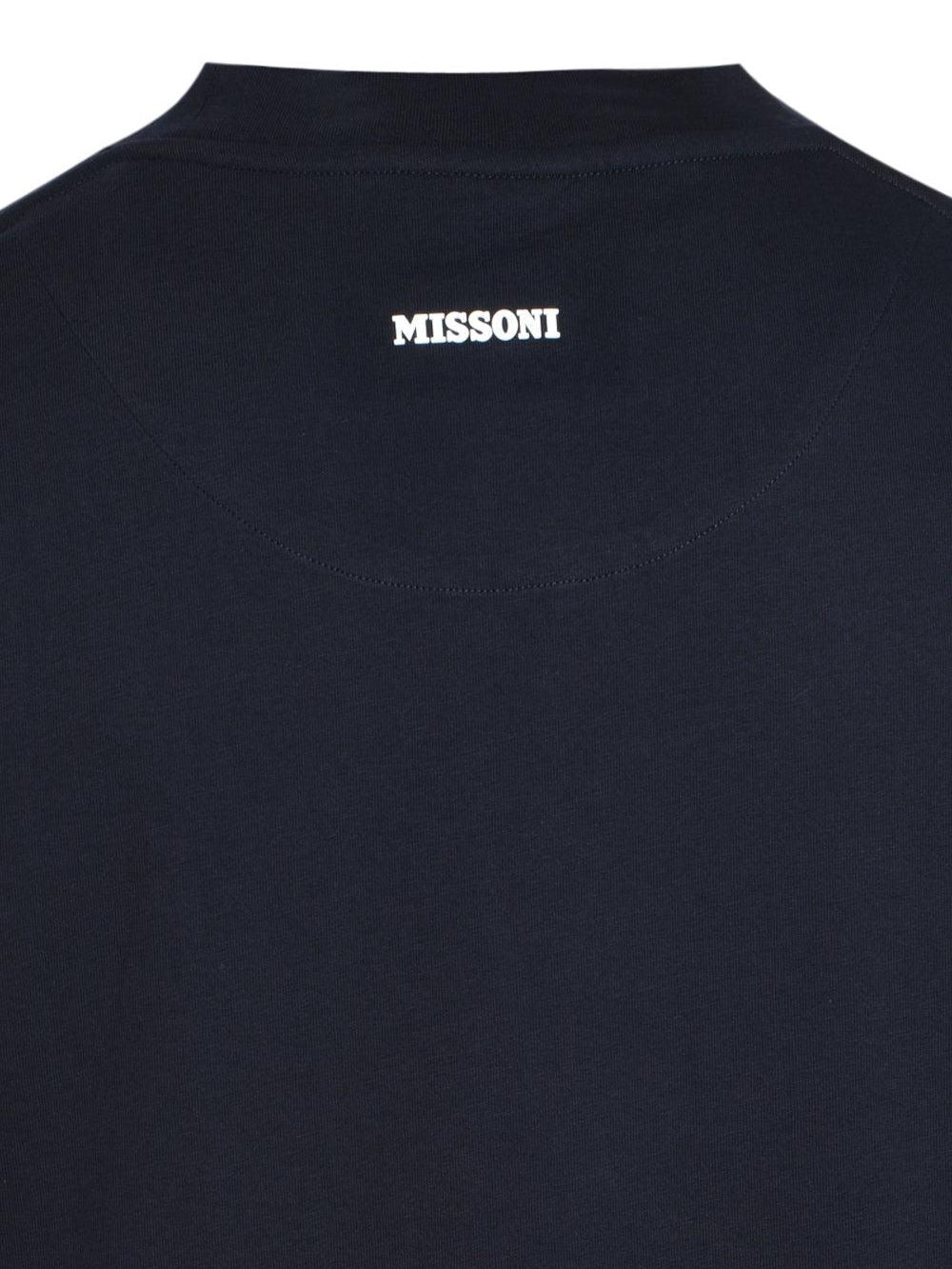 Oversized t-shirt in cotton with zigzag inserts