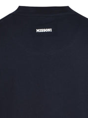 Oversized t-shirt in cotton with zigzag inserts