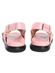 Marni fussbet raffia-effect sandals in pink