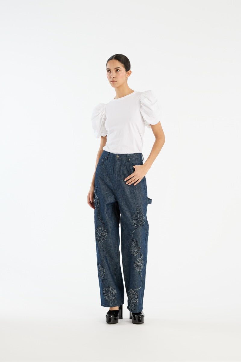 Denim Boyfriend Jeans Dark Blue