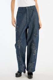 Denim Boyfriend Jeans Dark Blue