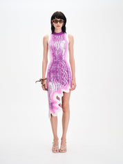 Brooklyn wavy asymmetric dress