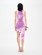 Brooklyn wavy asymmetric dress