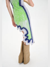 Brooklyn wavy asymmetric dress