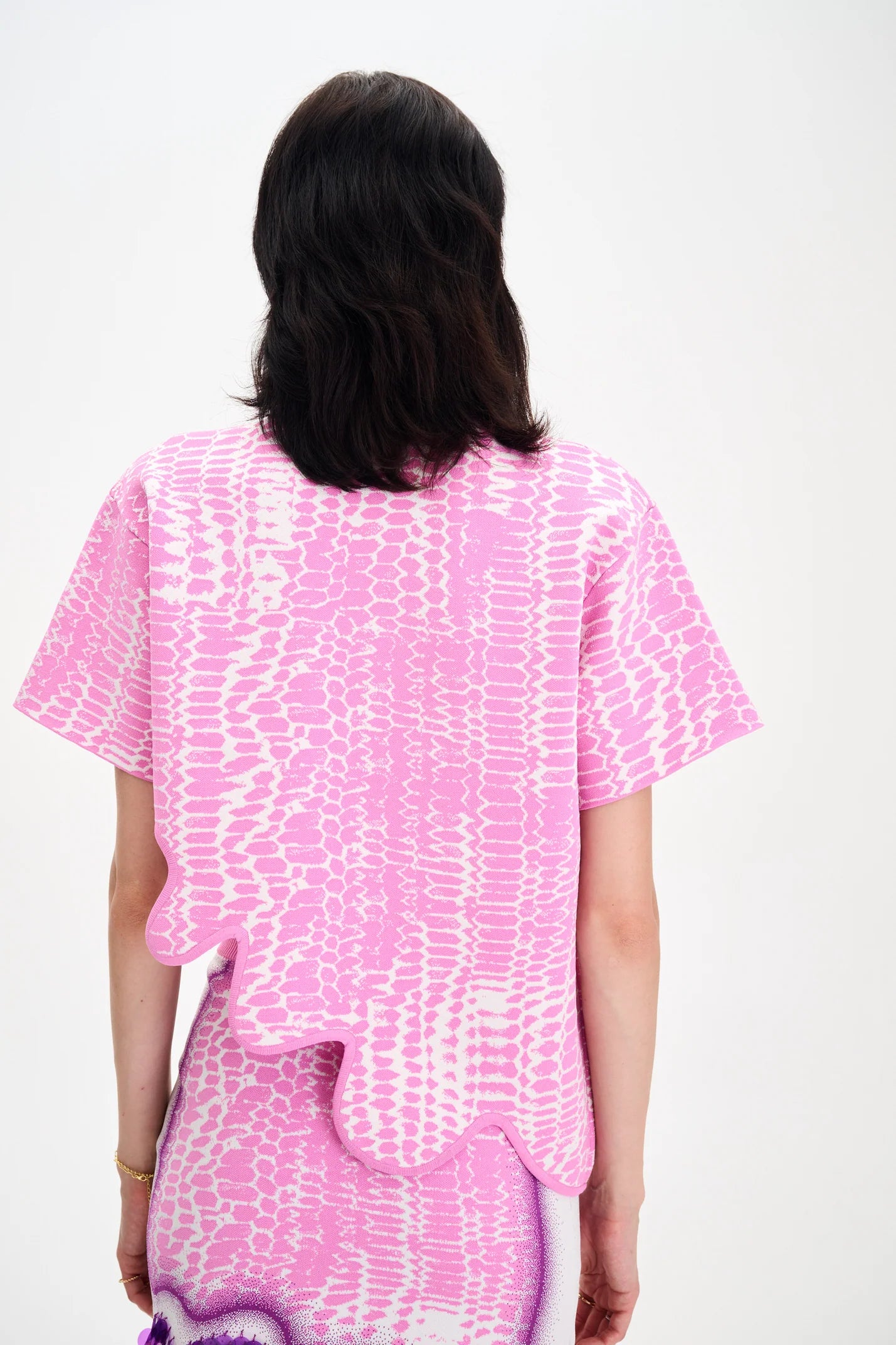 EBONY WAVY POLO SHIRT