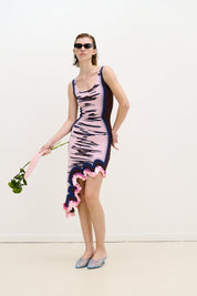 Robin reversible wavy dress with sequins