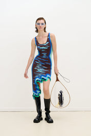 Robin reversible wavy dress with sequins