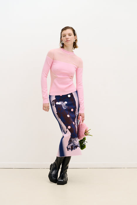 Blenny long sleeve sheer pullover
