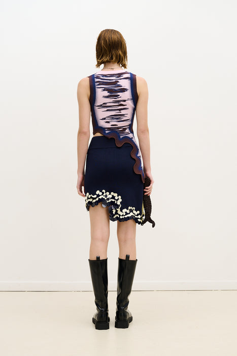 Casey wavy mini skirt