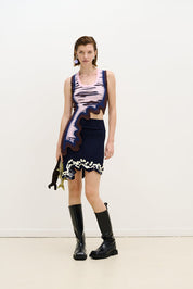 Casey wavy mini skirt