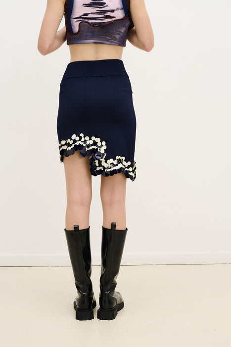 Casey wavy mini skirt