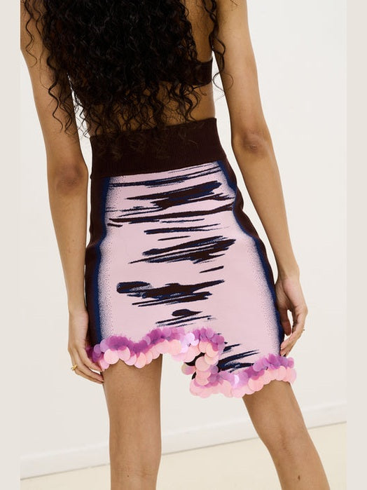 Casey wavy mini skirt