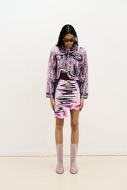Casey wavy mini skirt