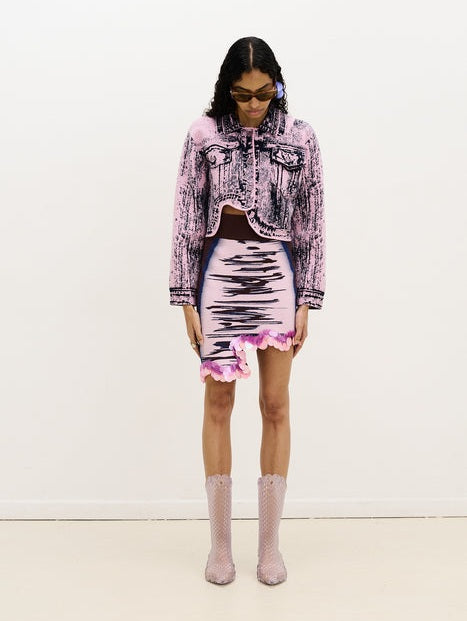 Casey wavy mini skirt