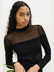 Blenny long sleeve sheer pullover