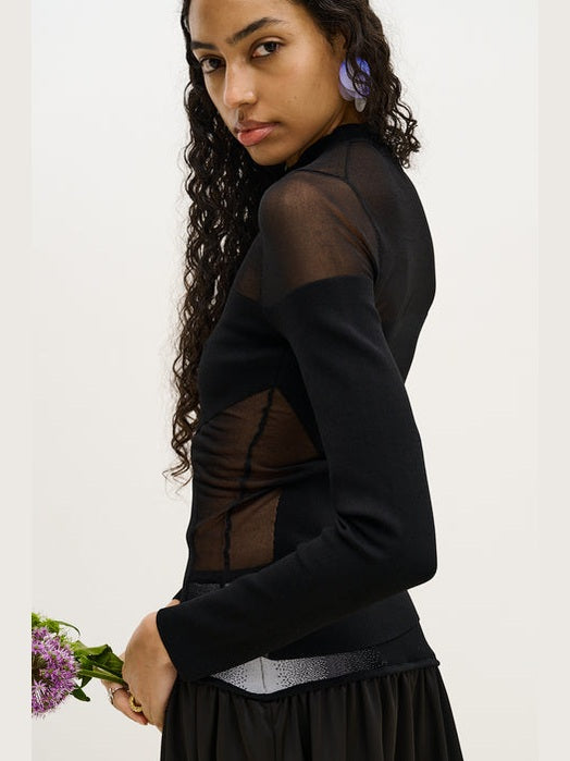 Blenny long sleeve sheer pullover