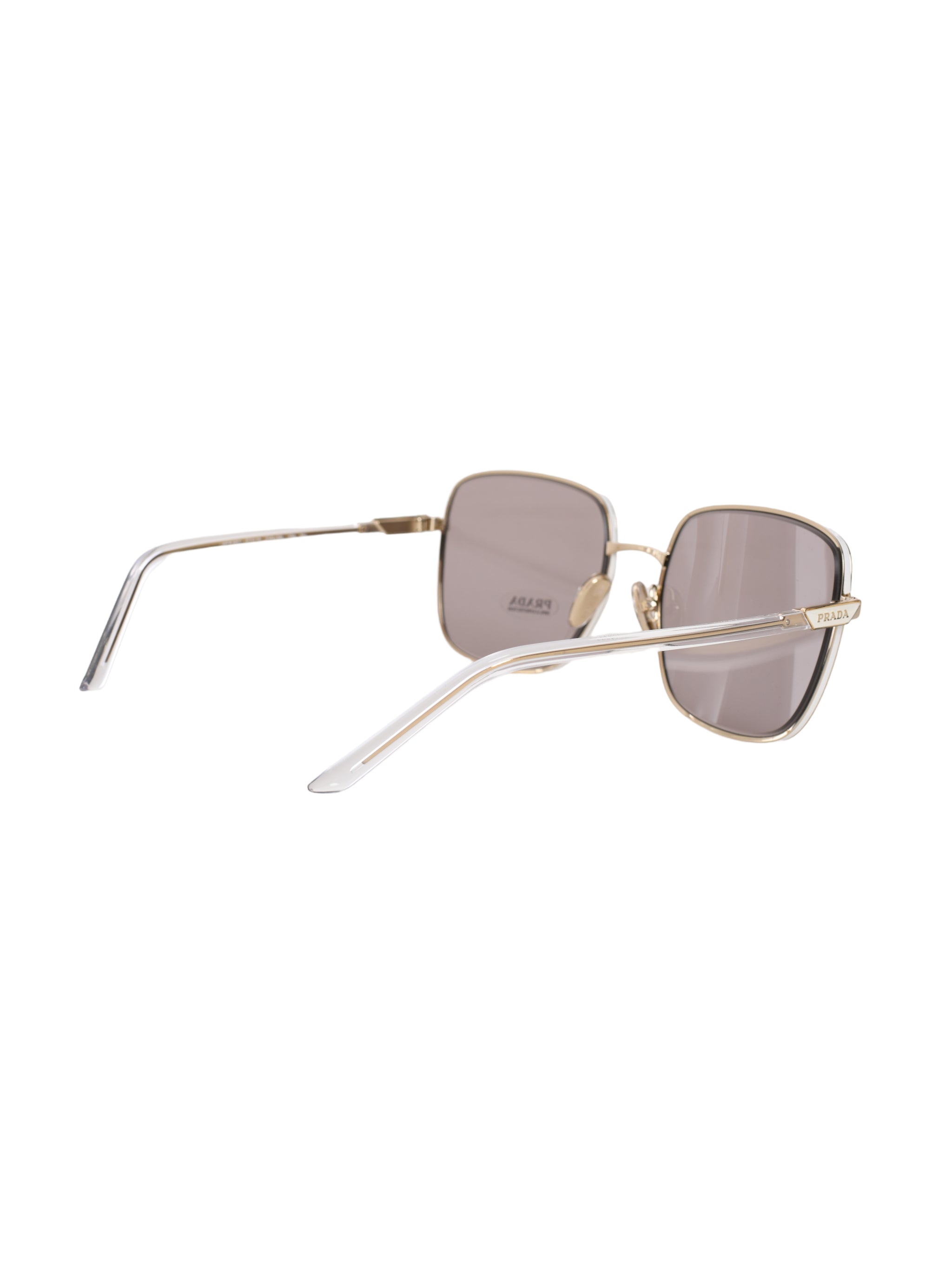 Prada Light Purple Brown Rectangular Sunglasses