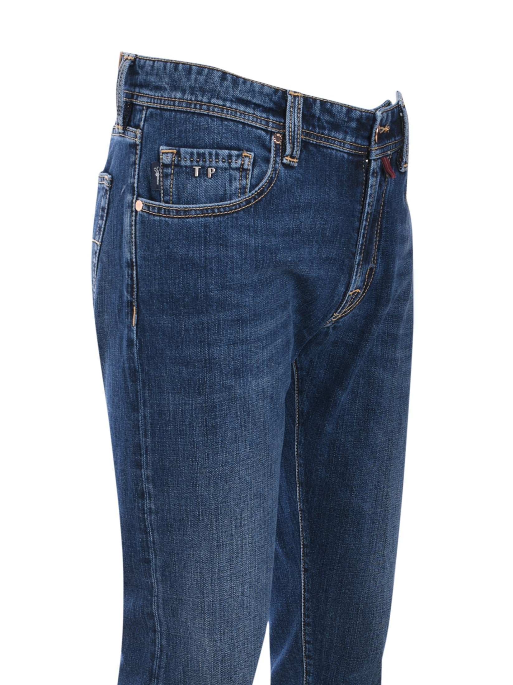 Michelangelo zip denim jeans